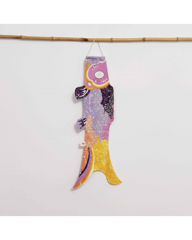 Koinobori (Japanese Kite) phosphorescent 'Bonne Nuit' (S)