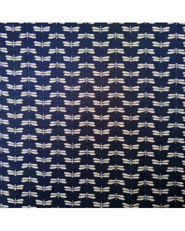 Tela japonesa Rustic Indigo. "Tonbo" (Libélula)
