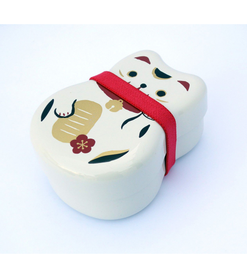Bento box (Lunch box) neko blanco