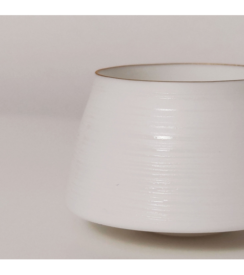 Set de 5 vasos de sake en cerámica japonesa "eggshell"
