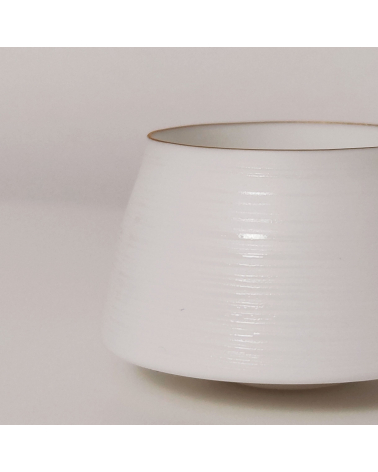 Set of 5 "eggshell" porcelain sake glasses