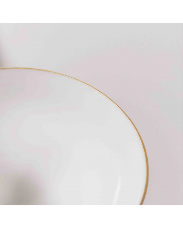 Set of 5 "eggshell" porcelain sake glasses