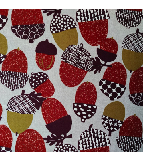 Japanese Oxford fabric "Acorns".