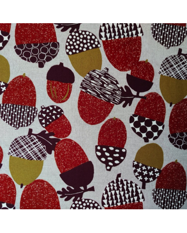 Tela japonesa Oxford fino "Bellotas".
