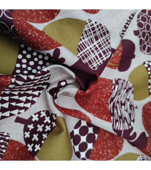 Tela japonesa Oxford fino "Bellotas".