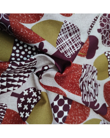 Tela japonesa Oxford fino "Bellotas".