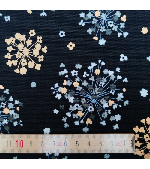 Light Oxford fabric "Golden Bouquets".