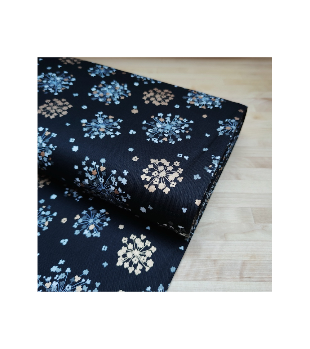 Light Oxford fabric "Golden Bouquets".