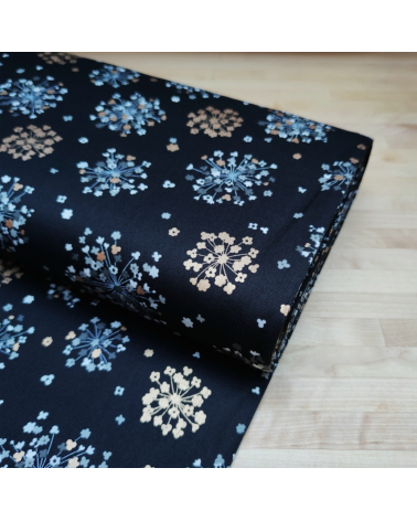 Light Oxford fabric "Golden Bouquets".