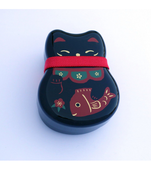Bento box (Lunch box) neko negro