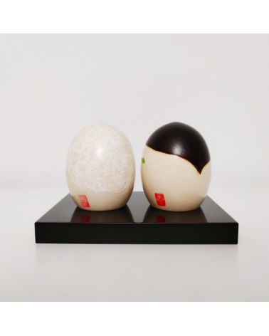 Couple of creative Kokeshi Bride and Groom (Wedding)