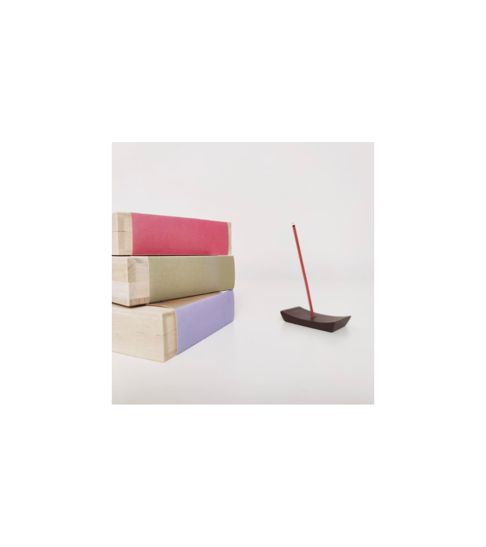 Incense and incense holder in a wooden box