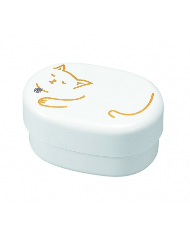 Bento box (Lunch box) gato dormido blanco