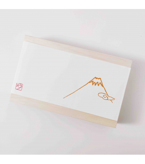 Fujisan incense set in red