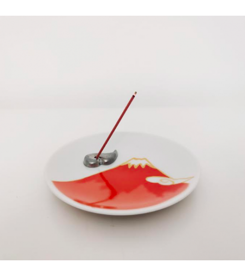 Fujisan incense set in red