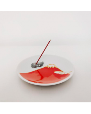 Fujisan incense set in red