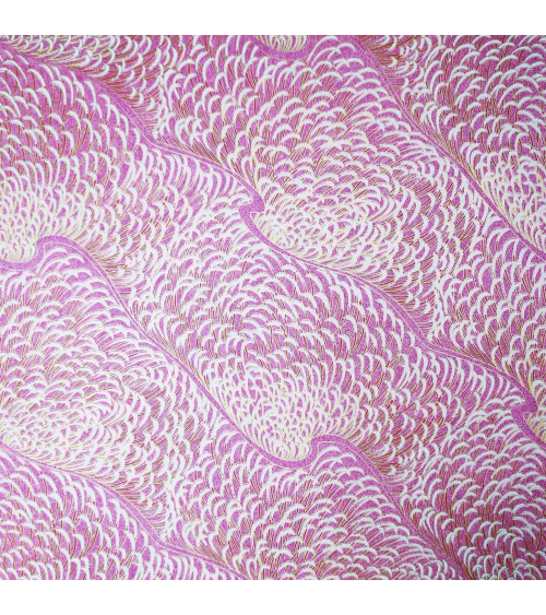 Chiyogami Japanese rice paper washi kiku in pink