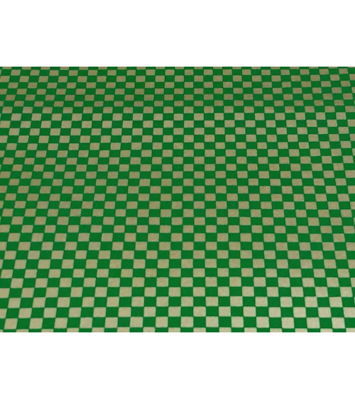 Papel Chiyogami damero grande dorado y verde