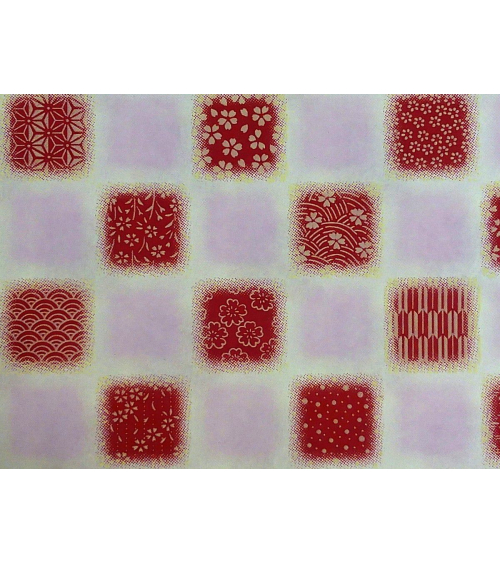 Papel Chiyogami cuadrados con motivos tradicionales