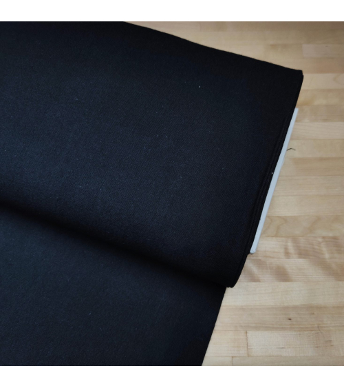 Cotton-linen Japanese canvas in black