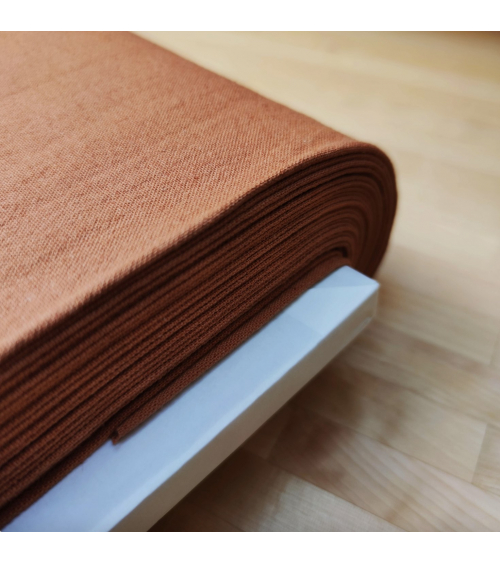 Cotton-linen Japanese canvas in bronze