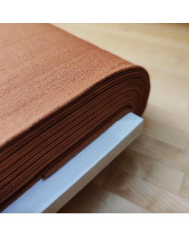 Cotton-linen Japanese canvas in bronze