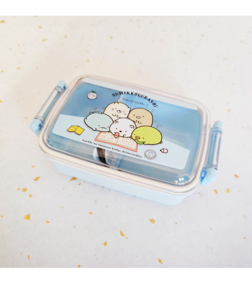 Bento box Sumikko Gurashi 450ml azul.