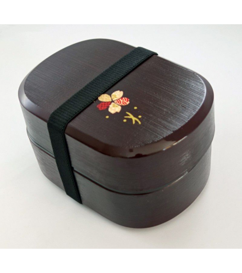 Bento box (Lunch box) madera con flor cerezo (kino hako sakura)