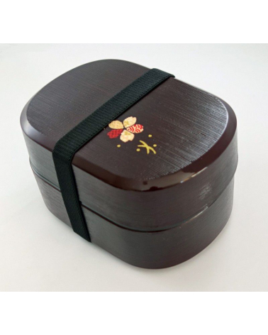 Bento box (Lunch box) madera con flor cerezo (kino hako sakura)
