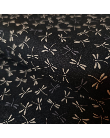 Japanese 'Tonbo' cotton fabric over black