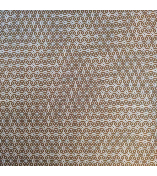 Japanese fabric. Asanoha in ochre.