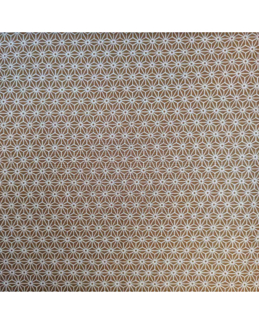 Japanese fabric. Asanoha in ochre.