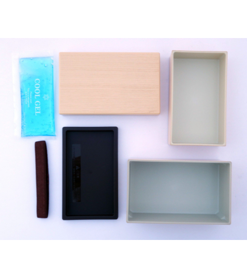 Bento box (Lunch box) efecto madera abedul