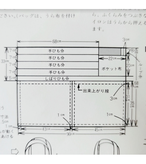 Kit Bolso sashiko (bordado japonés).