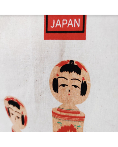 Bolsa tote bag de algodón "Kokeshi"