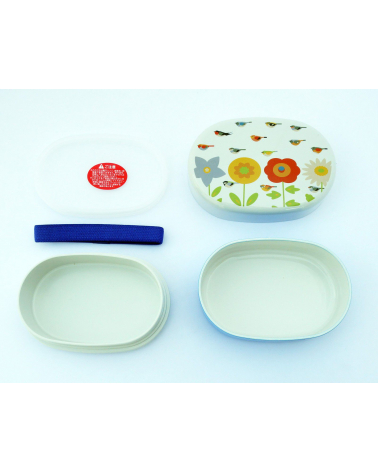 Bento box (Lunch box) kotoritachi pajaritos y flores