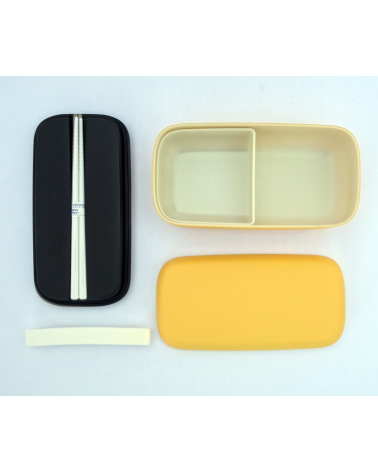 Bento box (Lunch box) basic amarilla