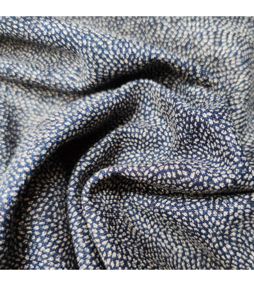 Tela japonesa Rustic Indigo. "Kiku katazome"