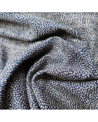 Tela japonesa Rustic Indigo. "Kiku katazome"