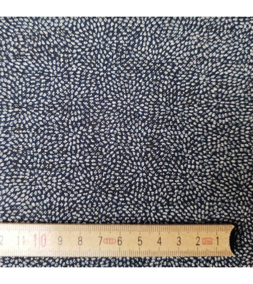 Tela japonesa Rustic Indigo. "Kiku katazome"