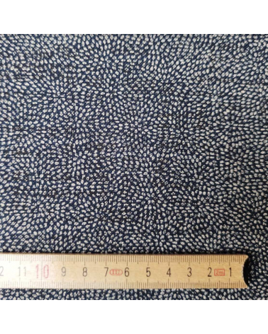 Tela japonesa Rustic Indigo. "Kiku katazome"