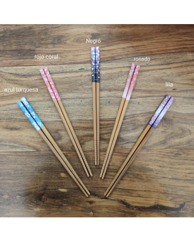 Japanese bamboo chopsticks "Flowers"