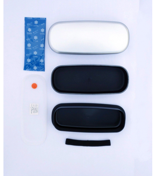 Bento box (Lunch box) silver alargada