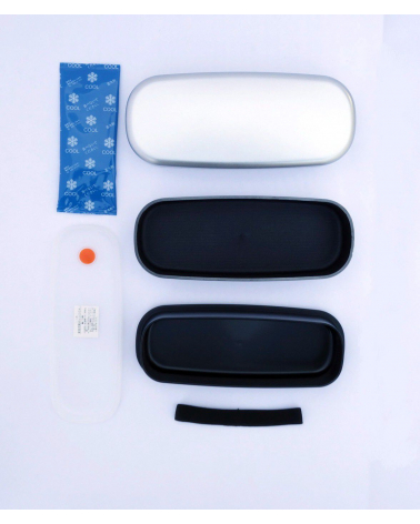 Bento box (Lunch box) silver alargada