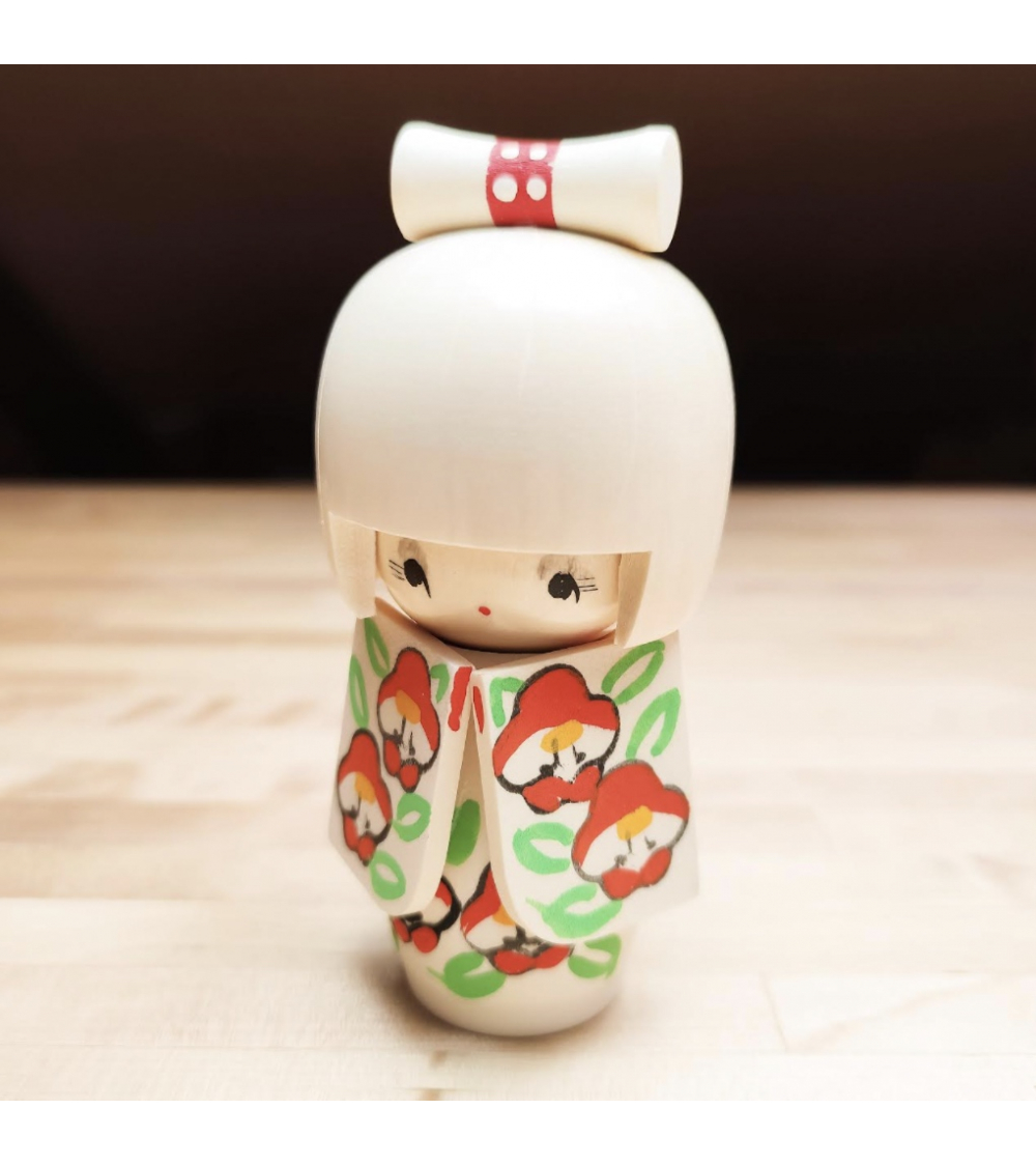 Kokeshi con mangas de Genji Yamada