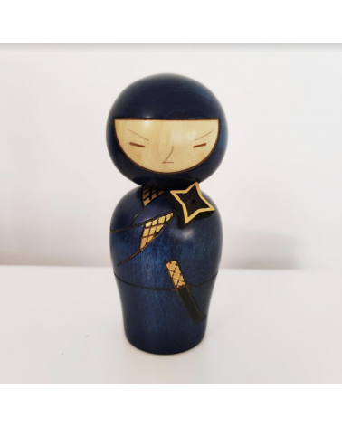 Kokeshi Ninja con shuriken