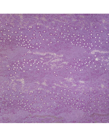 Chiyogami motivos tradicionales sobre fondo magenta.