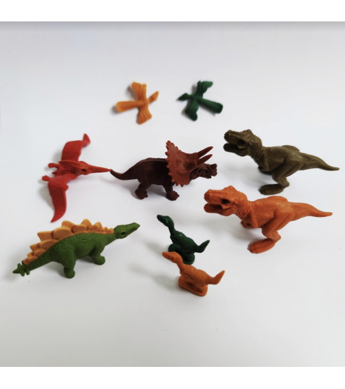 Blister gomas de borrar japonesas IWAKO dinosaurios