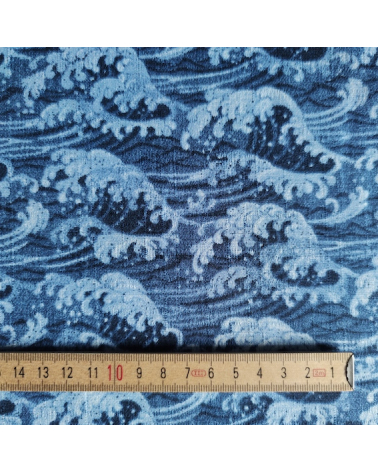 Tela de dobby japonés "nami denim".