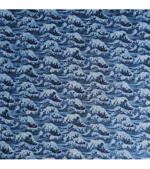 Tela de dobby japonés "nami denim".